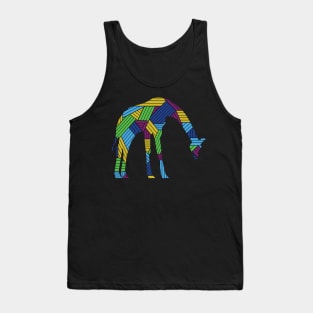 Funny giraffe colorful tshrit Tank Top